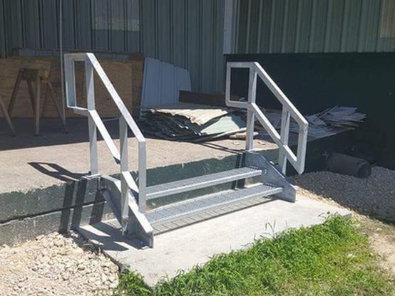 Stairway and handrail 